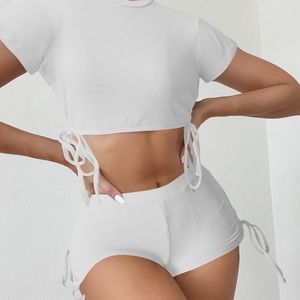 Women's Crop Top and Shorts